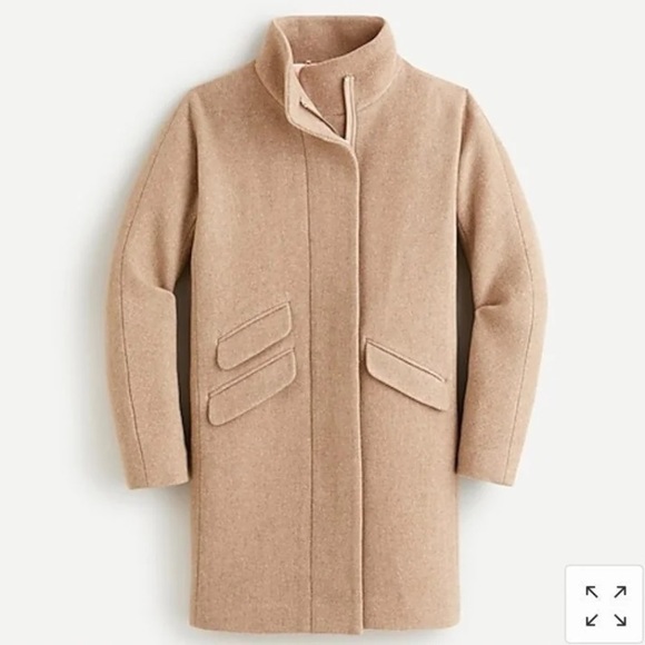 SOLD J.Crew Stadium Cloth Cocoon Coat Camel 8P - Picture 5 of 6